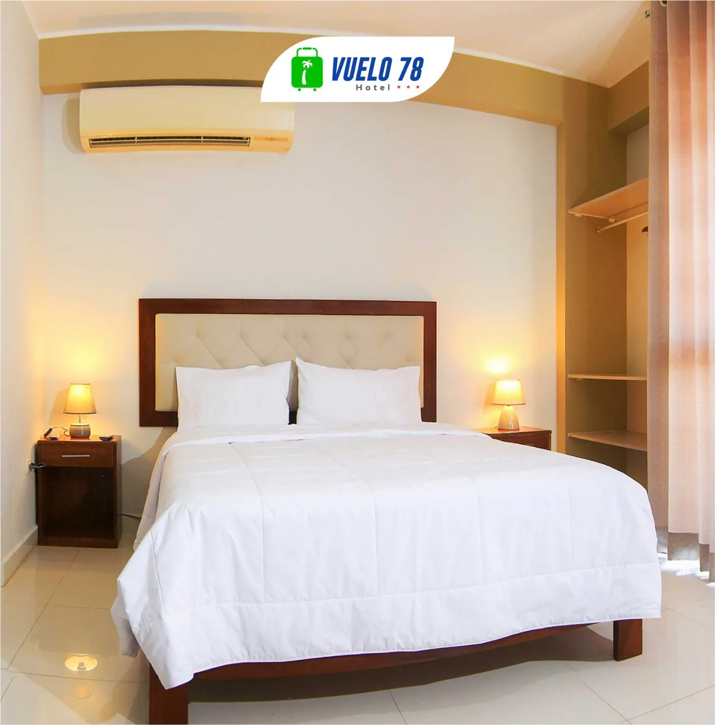 Cama principal de la Habitación Deluxe